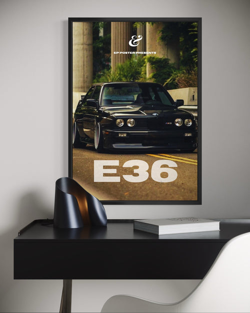 BMW E36 Car Paper Poster