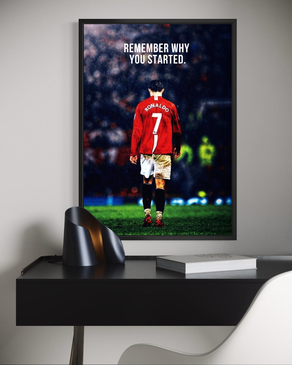 Ronaldo Motivational Paper Poster