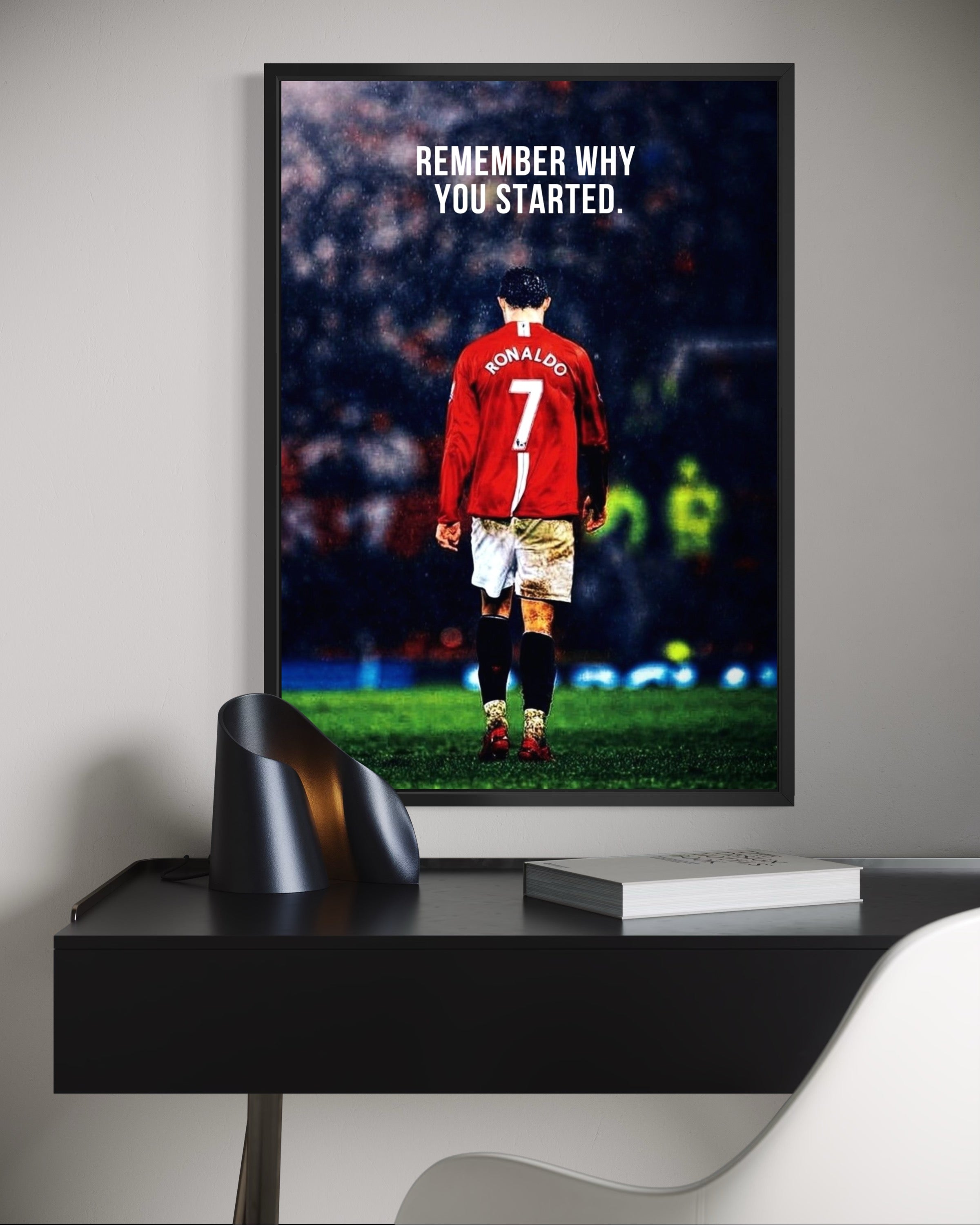 Ronaldo Motivational Paper Poster